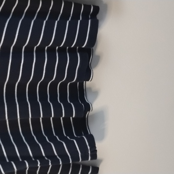 Lauren Ralph Lauren Navy and White Striped Long Sleeve Shirt 100% Cotton XL - Picture 4 of 13